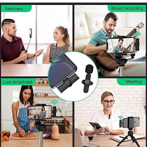 GARMAY Plug-Play Wireless Lavalier Microphone for iPhone iPad - Picture 5 of 6